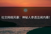 社交网络风暴：神秘人参透丑闻内幕！