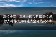 震惊全网！黑料社区今日漫画惊爆，惊人神秘人真相让人全网热议不断