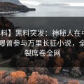 【爆料】黑料突发：神秘人在中午时分被曝曾参与万里长征小说，全网炸裂席卷全网
